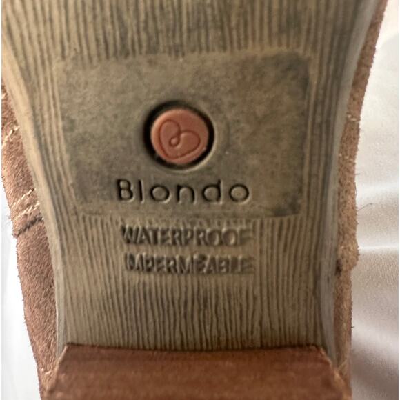 Blondo Villa Suede Waterproof Ankle Boots Size 9.5 - Picture 7 of 7